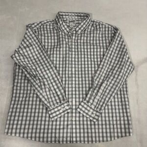 Duluth Trading Co Gray Checkered Men's Shirt